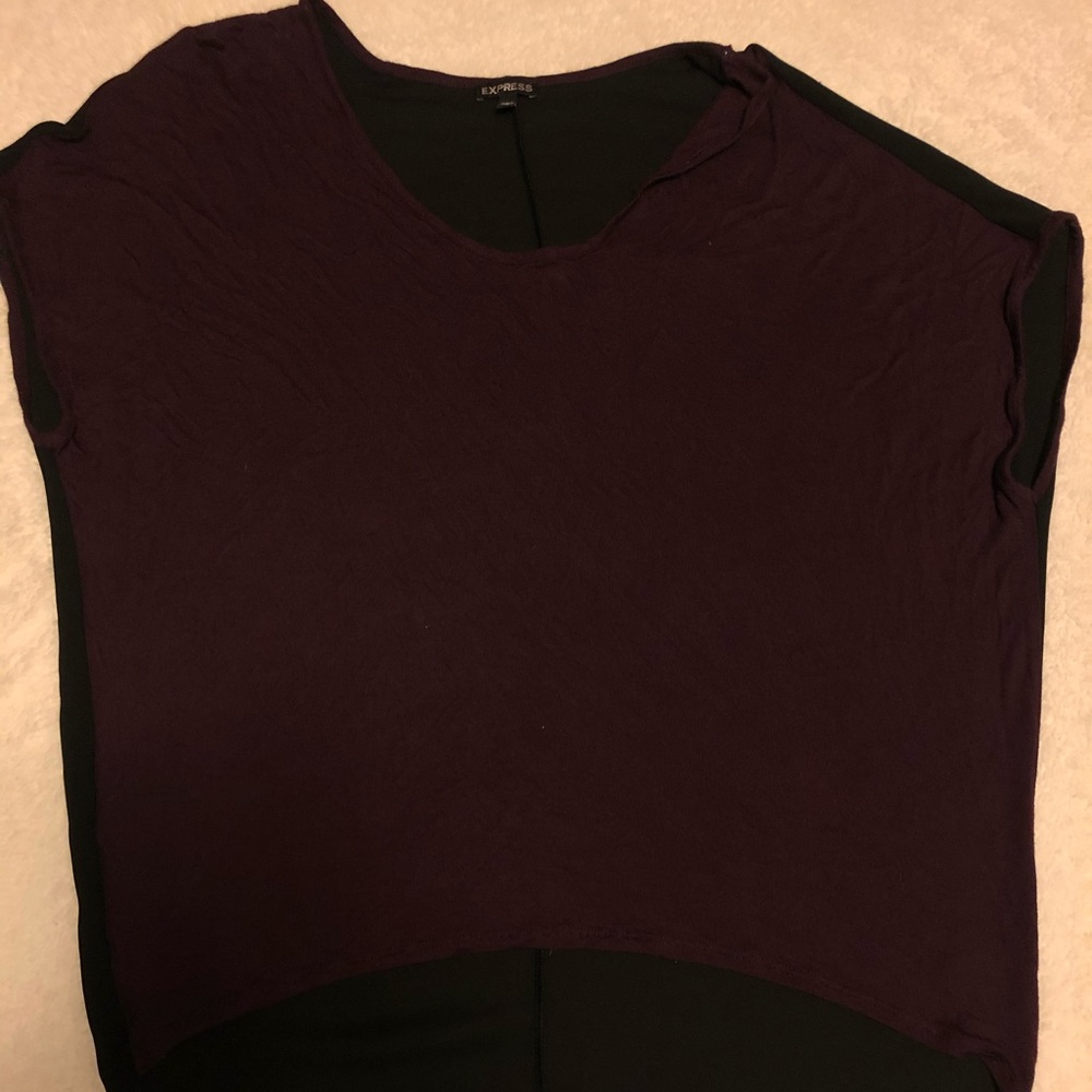 Maroon and black oversized shirt